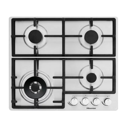 HISENSE PLAQUE DE CUISSON ENCASTRABLE A GAZ 4 FEUX - HHU60GAGR