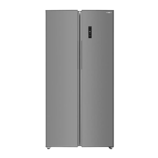 NASCO REFRIGERATEUR AMERICAIN DEUX PORTES 400 LT GRIS FONCE- FAST COOLING - SNASF2-62