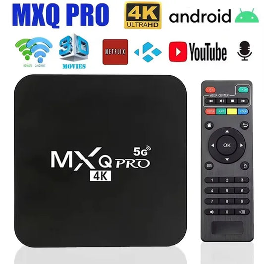 boîtier tv android double wifi 3d mxq pro 4k